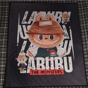 Labubu Character Wall Art - Black and Brown
